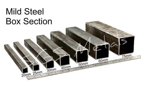 steel box profile|box steel sizes chart.